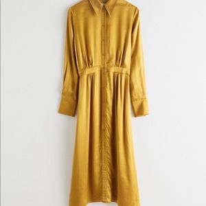 Silk yellow dress